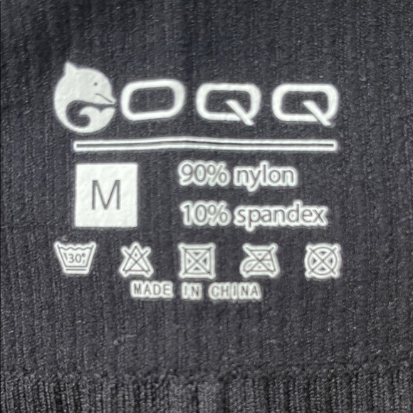 OQQ 3 Women's Ribbed Cropped Tank Tops - Black, Blue, Cream - Picture 6 of 6